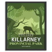 Affiche « Exploré » du parc provincial de Killarney